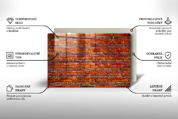 Protège plaque de cuisson Mur de mur de briques