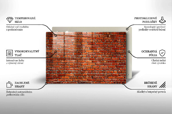 Protège plaque de cuisson Mur de mur de briques