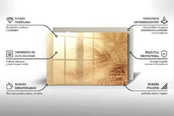 Protège plaque de cuisson Vacances à la plage et au sable