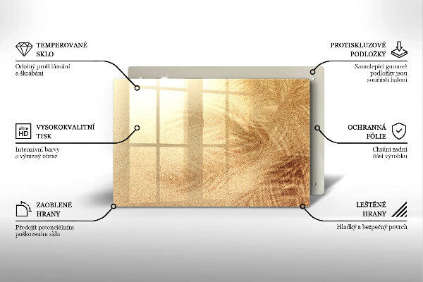 Protège plaque de cuisson Vacances à la plage et au sable