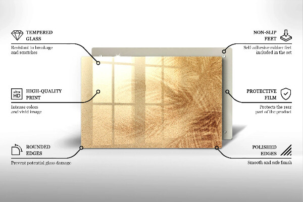 Protège plaque de cuisson Vacances à la plage et au sable