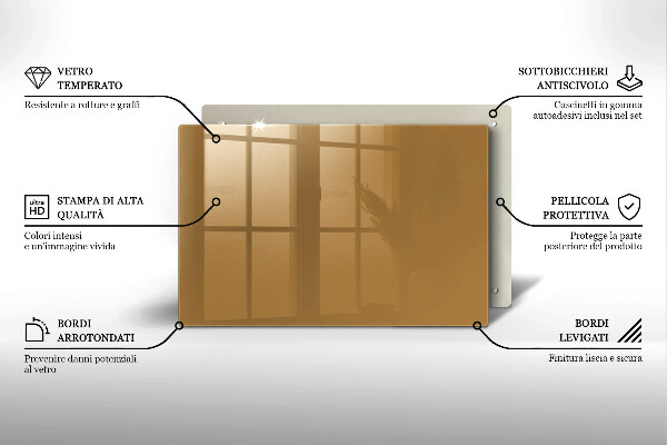 Protège plaque de cuisson Couleur beige