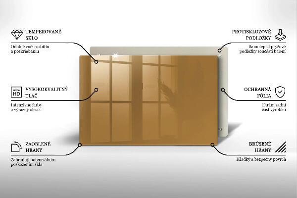 Protège plaque de cuisson Couleur beige