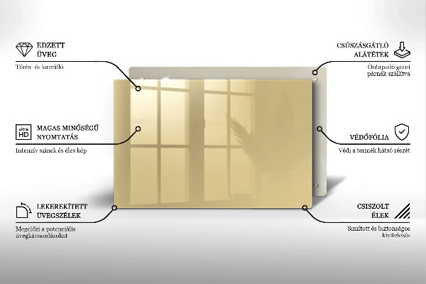 Protège plaque de cuisson Couleur beige
