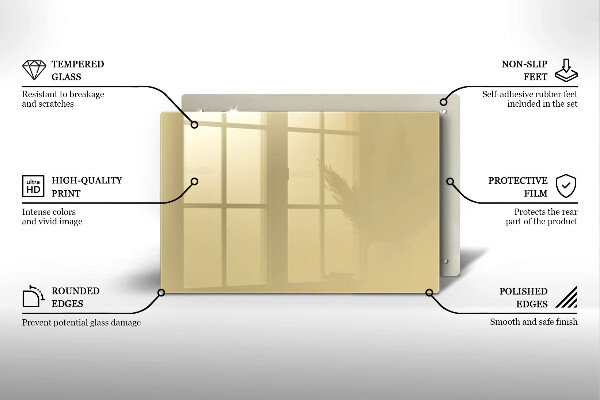 Protège plaque de cuisson Couleur beige