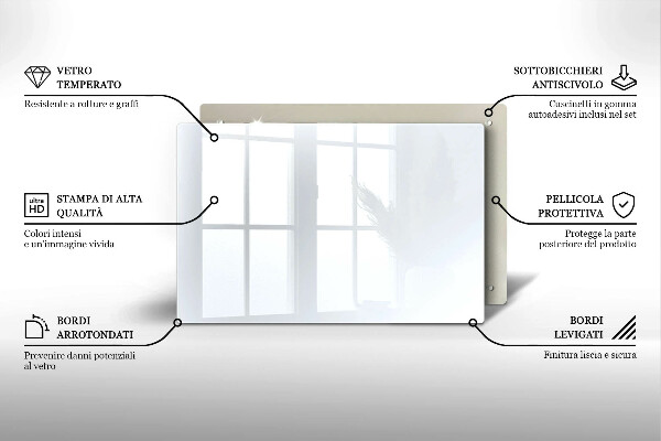 Protège plaque de cuisson couleur blanche