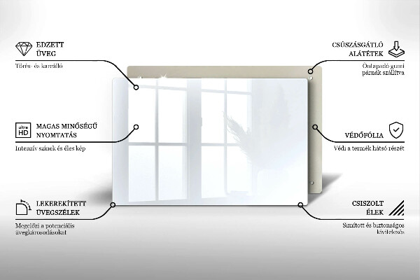 Protège plaque de cuisson couleur blanche