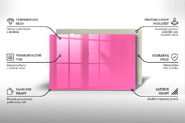 Protège plaque de cuisson Couleur rose