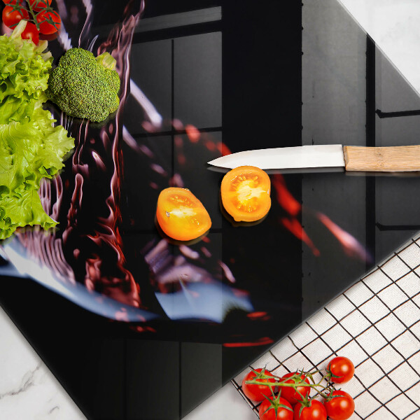 Protège plaque de cuisson Un verre de vin rouge