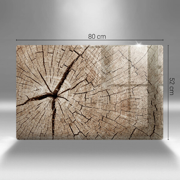 Protège plaque de cuisson Coupe transversale d'un arbre