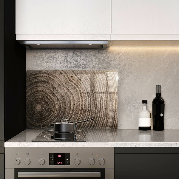 Protège plaque de cuisson Anneaux en bois