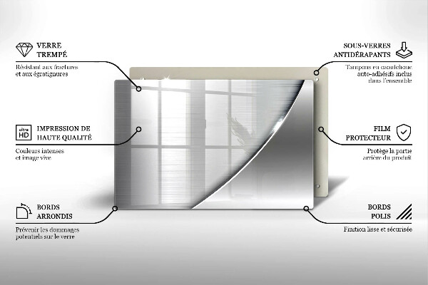 Protège plaque de cuisson Formes métalliques