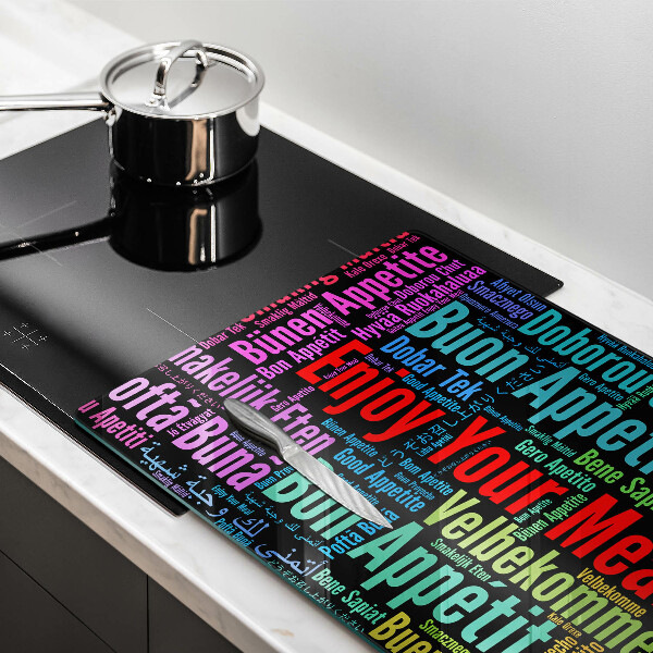 Protège plaque de cuisson Sous-titres Bon appétit langues