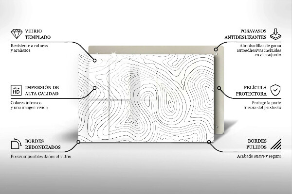 Protège plaque de cuisson Formes abstraites
