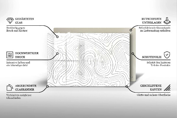 Protège plaque de cuisson Formes abstraites