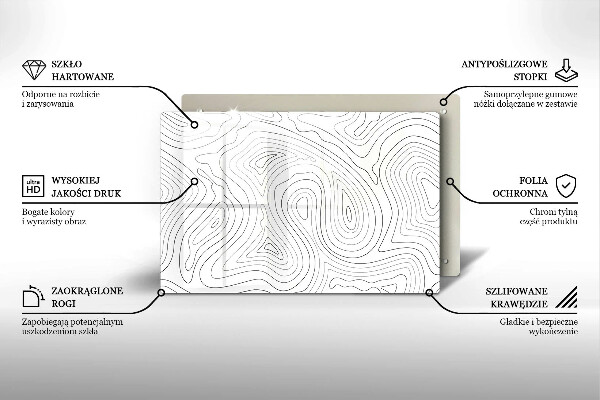 Protège plaque de cuisson Formes abstraites