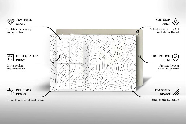 Protège plaque de cuisson Formes abstraites