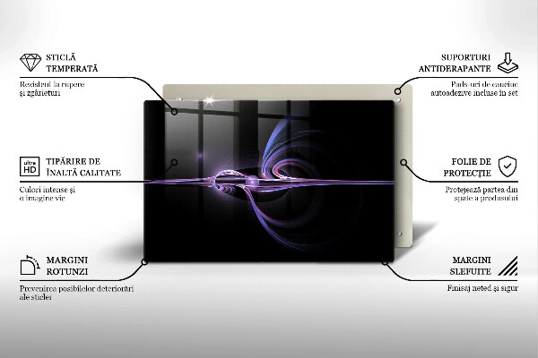 Protège plaque de cuisson Abstraction moderne