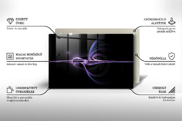 Protège plaque de cuisson Abstraction moderne