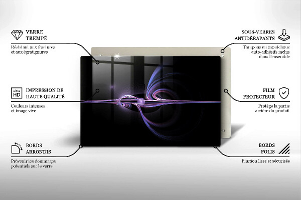 Protège plaque de cuisson Abstraction moderne