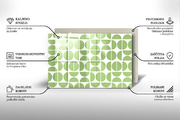 Protège plaque de cuisson Modèle de formes bohèmes