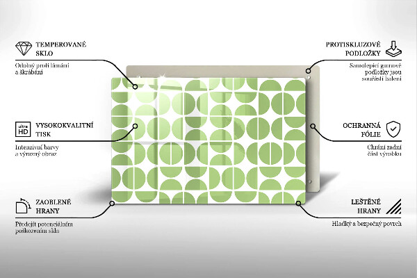 Protège plaque de cuisson Modèle de formes bohèmes
