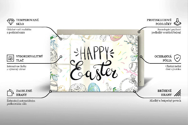 Protège plaque de cuisson Happy Easter