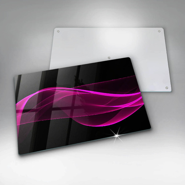 Protège plaque de cuisson Abstraction rose