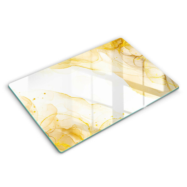 Protège plaque de cuisson Abstraction dorée