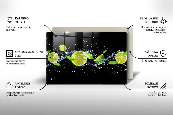 Protège plaque de cuisson Eau de menthe citronnée