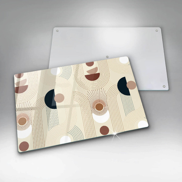 Protège plaque de cuisson Formes géométriques bohèmes