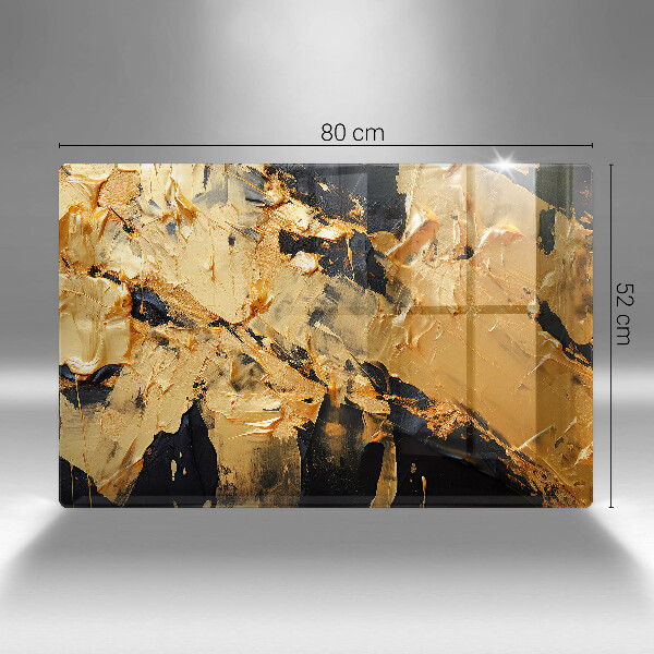 Protège plaque de cuisson Texture de peinture élégante