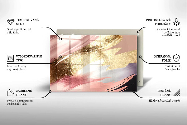 Protège plaque de cuisson Taches pastel