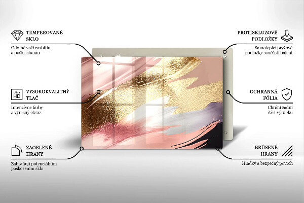 Protège plaque de cuisson Taches pastel