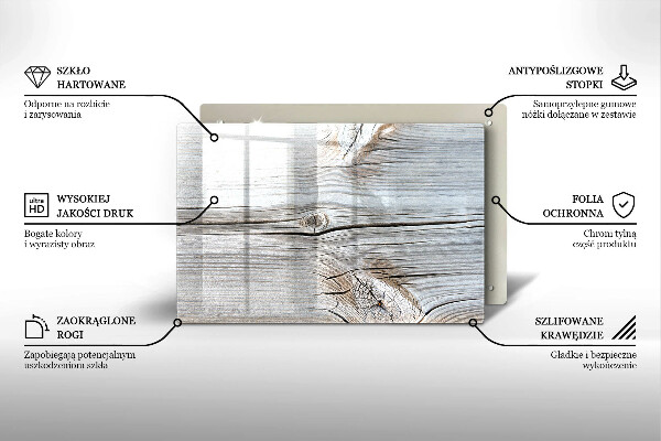 Protège plaque de cuisson Structure en bois clair