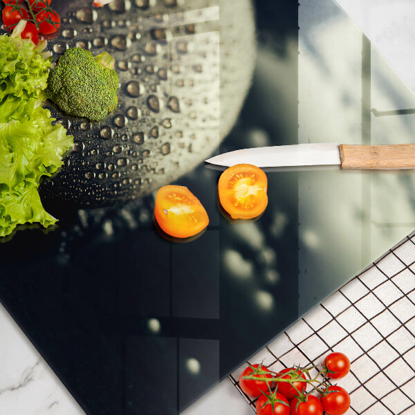 Protège plaque de cuisson Fleurs pierres zen