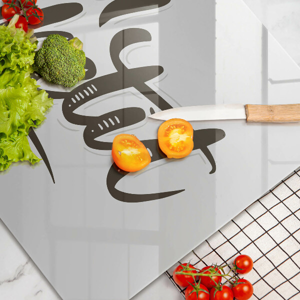 Protège plaque de cuisson Inscription Bon Appetit