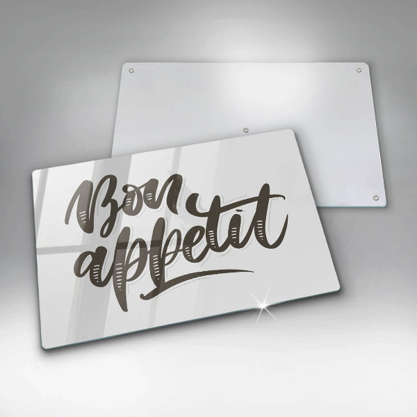 Protège plaque de cuisson Inscription Bon Appetit