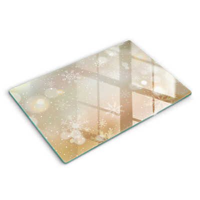 Protège plaque de cuisson Flocons de neige