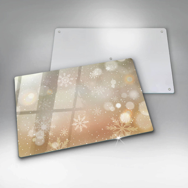 Protège plaque de cuisson Flocons de neige