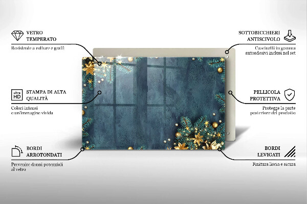 Protège plaque de cuisson décorations de Noël