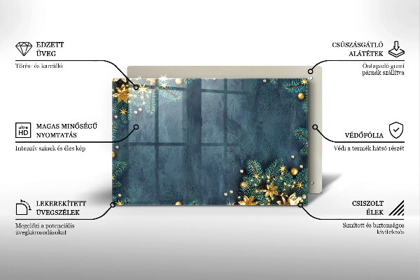 Protège plaque de cuisson décorations de Noël