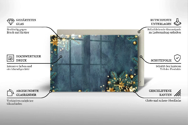 Protège plaque de cuisson décorations de Noël