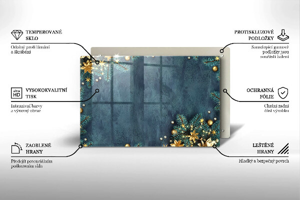 Protège plaque de cuisson décorations de Noël