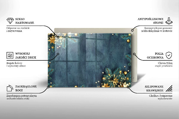 Protège plaque de cuisson décorations de Noël