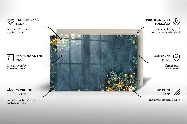 Protège plaque de cuisson décorations de Noël