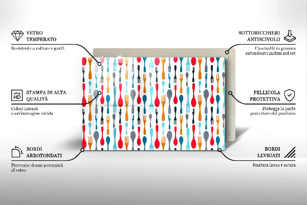Protège plaque de cuisson Illustration de cuillère