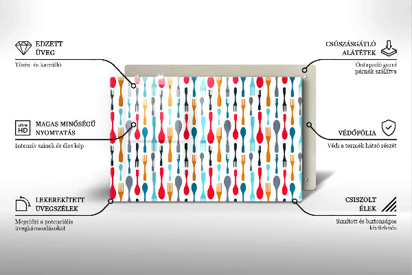 Protège plaque de cuisson Illustration de cuillère