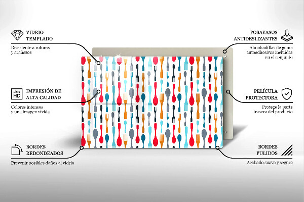 Protège plaque de cuisson Illustration de cuillère