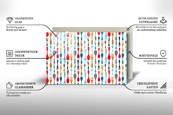Protège plaque de cuisson Illustration de cuillère